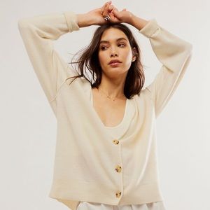 FREE PEOPLE SCHOOL BOY CARDIGAN